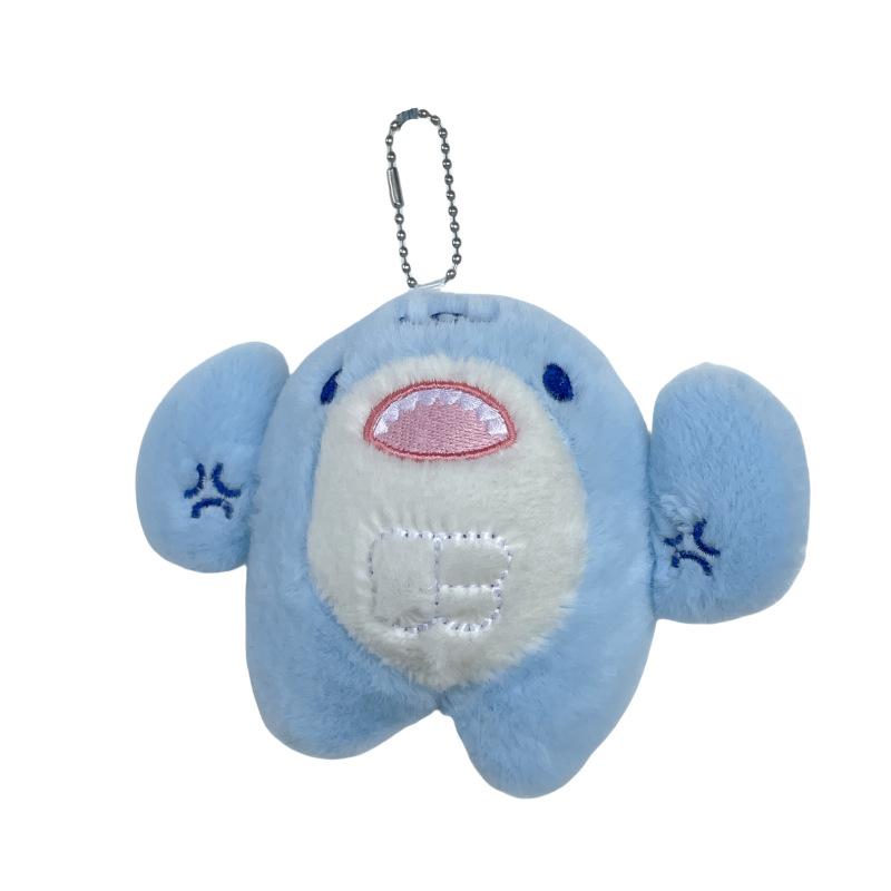 Creative Cute Marine Animal Muscle Shark Plush Doll Student Bag Pendant Grab Machine Doll Doll
