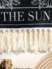 Black Sun Moon Tapestry Boho Bedroom Living Room Wall Decor Hanging Ornaments Aesthetic Room Decoration Crafts For Friend Gifts