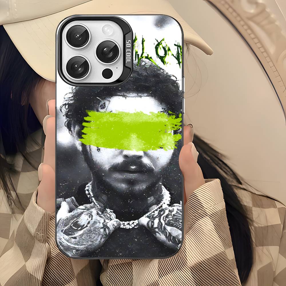 P-post M-Malones singer Phone Cases For iPhone 17 16 15 14 13 12 11 Plus Pro Max Colorful Case