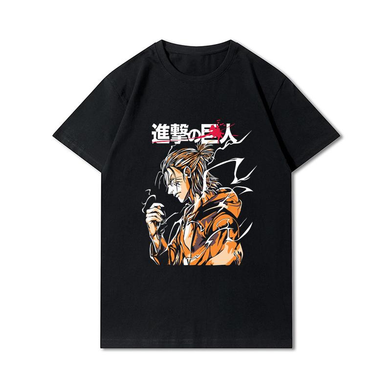 Plus Size Anime Attack On Titan Women's T-shirt Levi·Ackerman Eye Punk Tops Summer Harajuku Loose Gothic Short Sleeves Tshirt