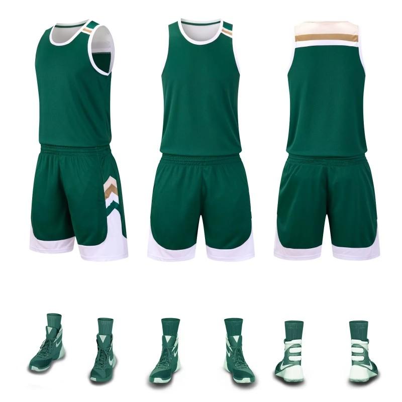 Mens Basketball Uniform Set Sleeveless Single Shoulder Jersey Shorts Quick Dry Breathable Sweat Absorbent Adult Sports Wear