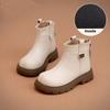 Girls Boots Children's Boots Soft Leather Short Boots Autumn and Winter Baby Fashion Leather Boots