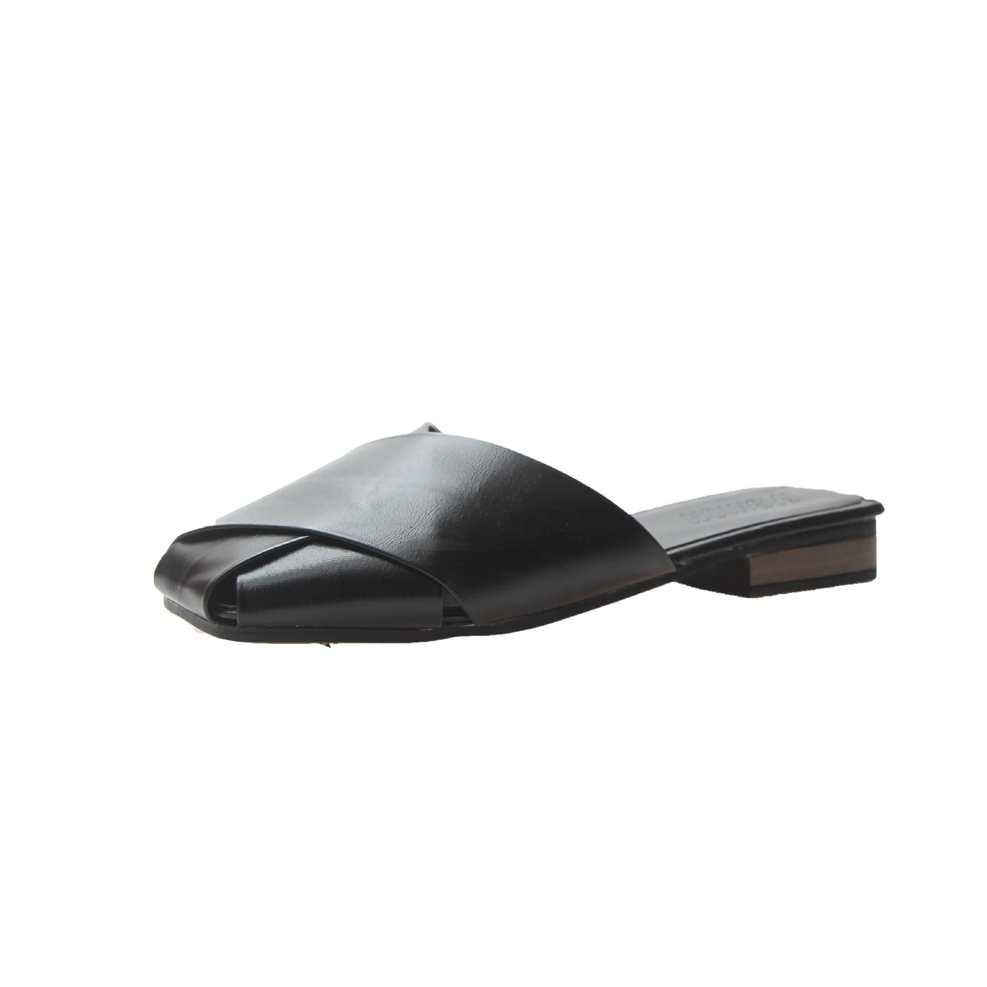 

Мода GOOHOJIO 2024 новые брендовые тапочки из плетеной кожи женские сандалии с закрытым носком на плоской подошве повседневные шлепанцы летние уличные пляжные женские шлепанцы 40 чёрный