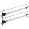 2Pcs Telescopic Clothes Rods Retractable Pull-Out Hanger For Clothes Retractable Top Mount Wardrobe Rail Coat Racks Closet Rod