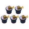 Multipurpose Compression Screw Tight Drain Plug Sealing Stoppers For Watercrafts Boat Yacht Maintenance 7/8Inch Diameter