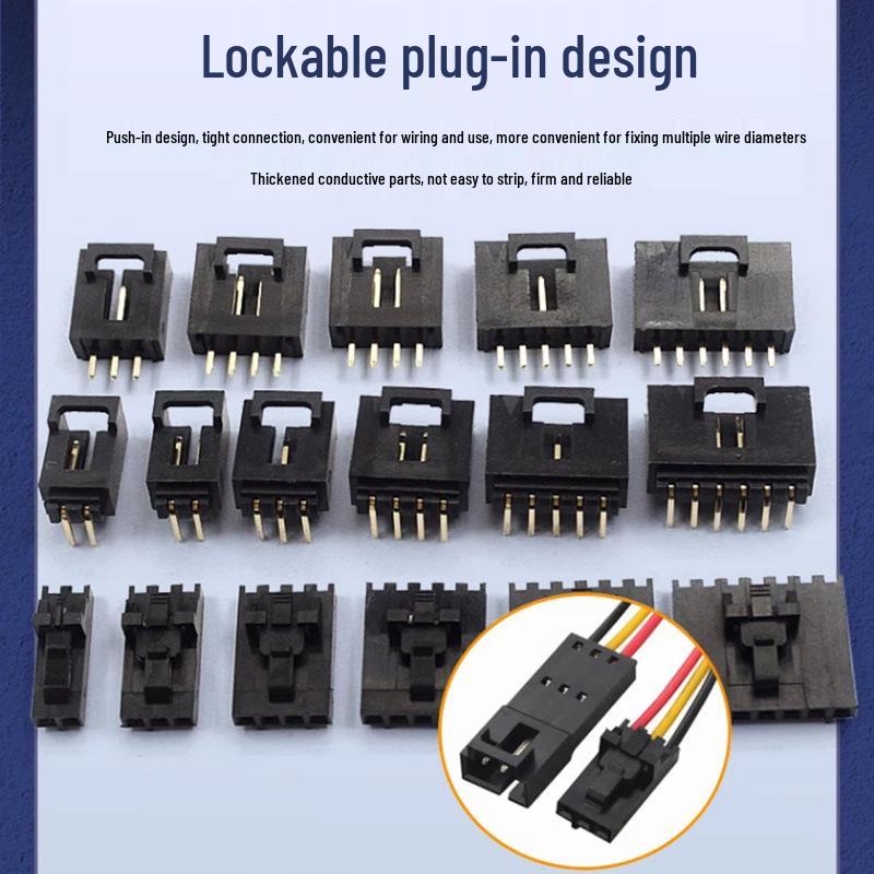 2.54 Lockable DuPont Connector: 2P & 3/4/10P Straight/Bent Pin Header MX2.54 Socket