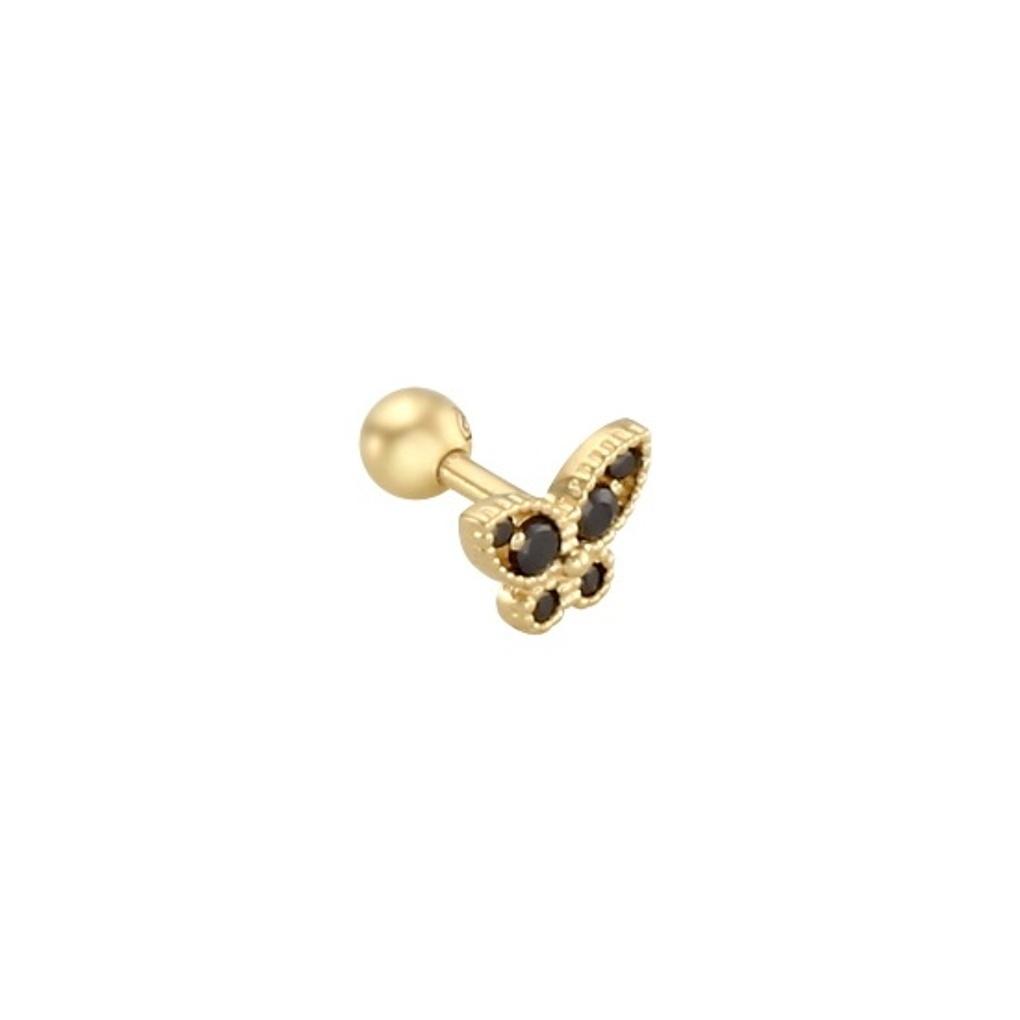 

LLOYD Black Butterfly Piercing 14K GOLD Gold Earrings (LPFE2115G) 14k