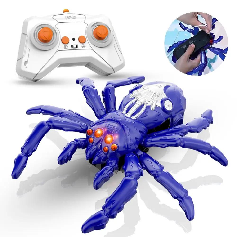 Wall Crawle RC Spider Wall Climbing Gecko Remote-controlled Wall Climbing Gift Kid Toy Crawling Spider Spider Toy T3D2