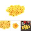 100PCS 50pcs Daisy Artificial Fabric Flower Heads Wholesale Lots Wedding Party (#1 Yellow)