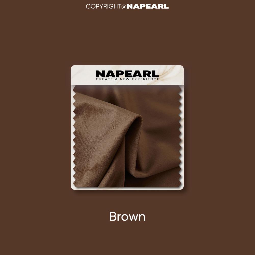 

1PC NAPEARL Сучасні 70-80% блокування світла однотонні оксамитові м які затемнені штори для домашнього декору вітальні спальні W100 x L200cm коричневий