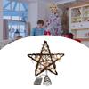 Battery Operated Star Tree Toppers Christmas Tree Star Ornament with LED Lights for Seasonal Home Decors