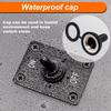 Weideer Toggle Switch 12V 30A Heavy Duty Waterproof Toggle Switch ON/Off 2 Pin 2 Position SPST with Mounting Panel Waterproof Cap for Auto Car Marine
