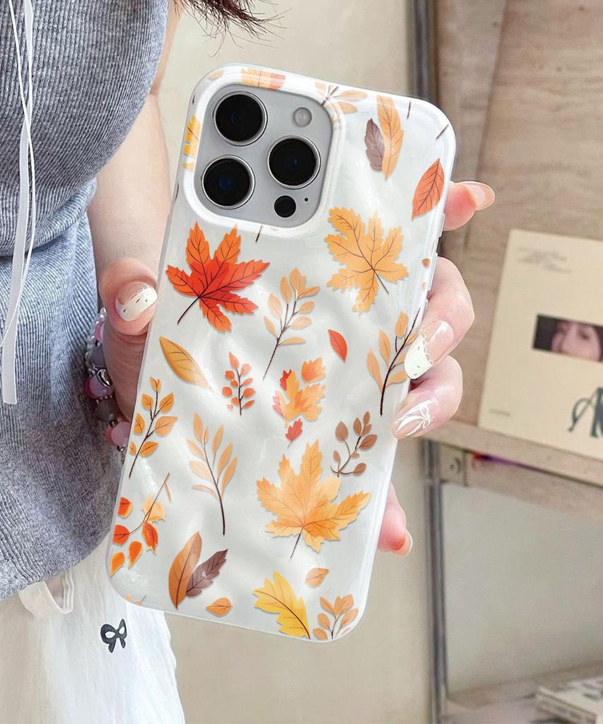 Autumn Maple Leaves Phone Case For IPhone 17 Air 16 15 14 13 12 11 Pro Max Cover Case For IPhone 16 15 14 Plus Case Funda Coque