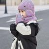 3Pcs/Set Solid Color Winter Pullover Hat Coldproof Ear Protection Caps  Streetwear