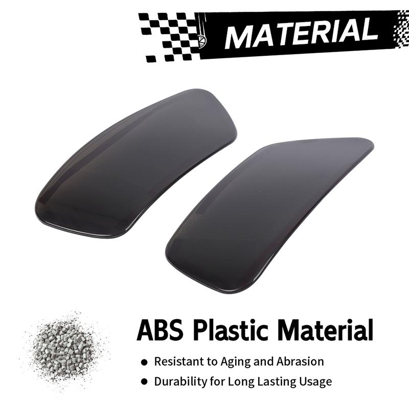 Bil Bakre Tåkelys Lampe Deksel ABS Lampe Dekorasjon For Jeep Grand Cherokee For Jeep Compass For Dodge Journey Bil Eksteriør Tilbehør, Røkt Svart