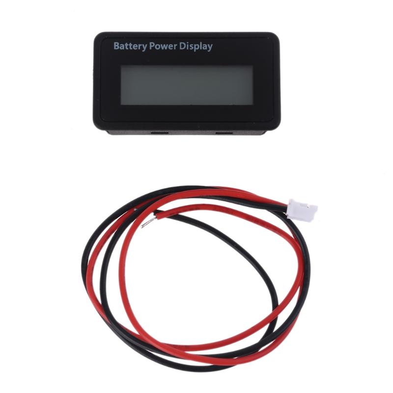 Compact Battery Meter Battery Capacity Voltage Monitor Gauge Indicator Lead-Acid & Lithium Ion Battery Tester for Hosue