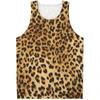 Unterhemd 3D-Druck Leopard Tanktop Für Herren Sommer Lässig Ärmelloses T-Shirt Tierhaut Grafik Sporttops
