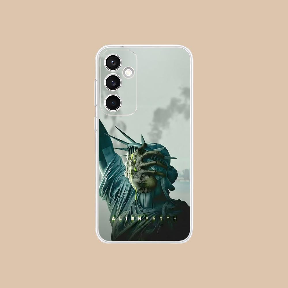 

Alien Earth Mobile Cell Phone Case for Samsung Galaxy S25 S24 S23 S22 S21Plus FE Ultra Clear Colorful Cover Cover Pretty Galaxy S22+ 5G