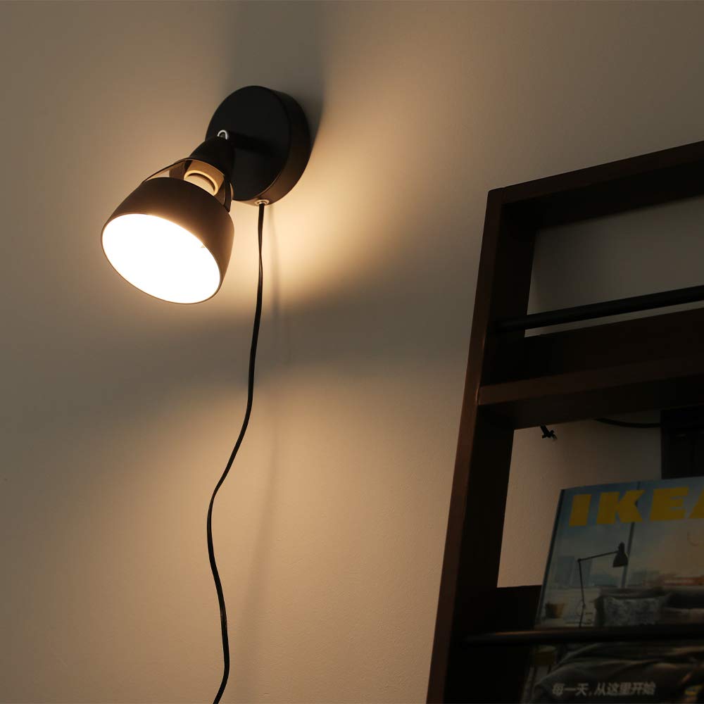 Jiya Floor Light Table Lamp Stand Light Floor Stand E26 1 Light Wall Mountable Compatible with LED Bulbs Spotlight Bracket Light Wall Light Indirect