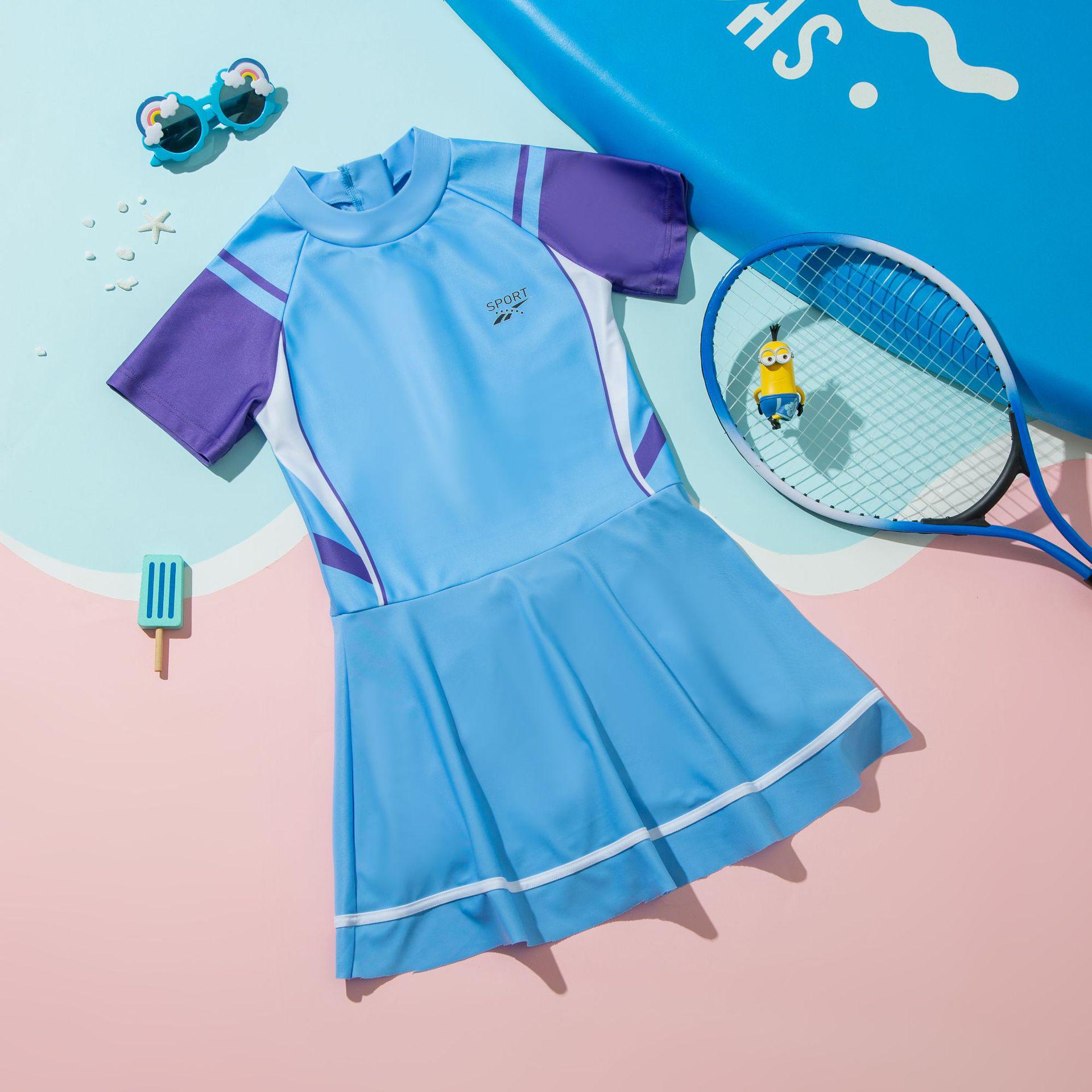 

Спортивный слитный купальник для девочек для бассейна и горячих источников L (Height 110-120 cm, Weight 22.5-27.5 kg)