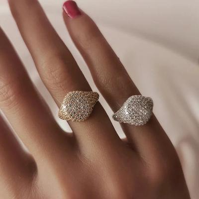 Hip Hop Style 925 Silver Plated Ring for Women - Full Zircon, Exquisite Jewelry | Fashionable Anniversary Gift