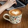 385ml Ceramic Coffee Cup Microwave Safe Milk Cup Decorative Exquisite Water Cup  Living Room