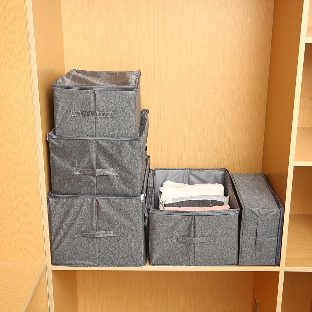 Kationische Faltbare Aufbewahrungsbox - Waschbar, Großes Fassungsvermögen für Kleidung und Steppdecken