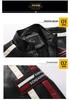 Herren Herbst Winter Motorrad Lederjacke mit Stickerei Patchwork - Europäischer und Amerikanischer Stil