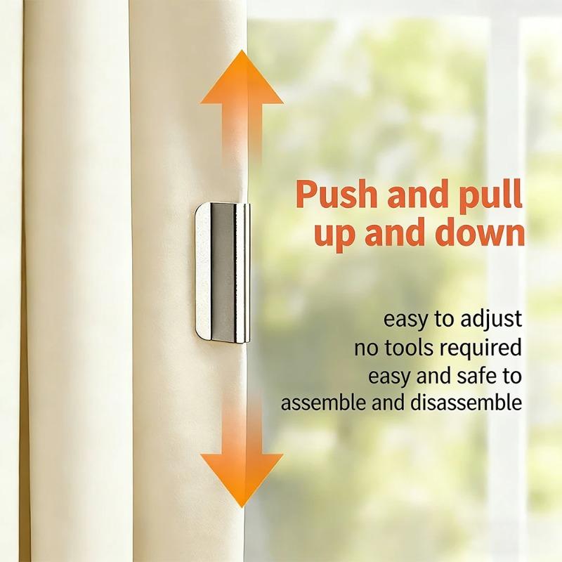 Metal Invisible Curtain Magnets Closure Magnetic Clips Nail Free Drapery Fastener Prevent Light Leaking for Curtains & Bed Net Fixing