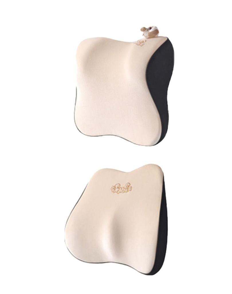 Icaroom headrest lumbar support seat next pillow universal car headrest lumbar pad lumbar support cushion for all seasons