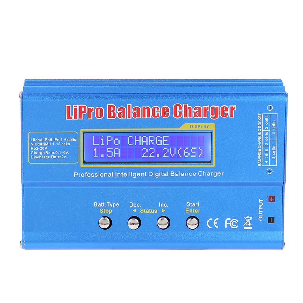 B6 80W Digital LCD Balance   Dis  for L  NiMH RC Battery(without Plug)