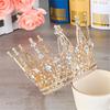 Fashion Pageant Bride Tiara Rhinestone Crown Hair Accessories Wedding Hair Jewelry Show Dress Headdress Queen Diadem Prom