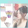 Piece 10 Girl Makeup Brush Set Gradient Finish Durable Plastic Supplies Handles