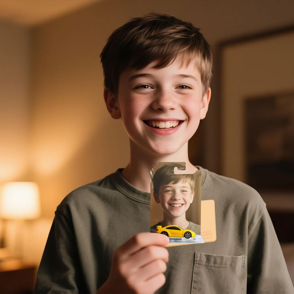 Personalized Gift Car Toy Car Model Card Including Car Model