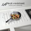 Foldable Kitchen Sink Organizer Diatomaceous Dish Drying Mat Collapsible Absorbent Drain Pad Large Capacity Rack Heat Resistant Multipurpose