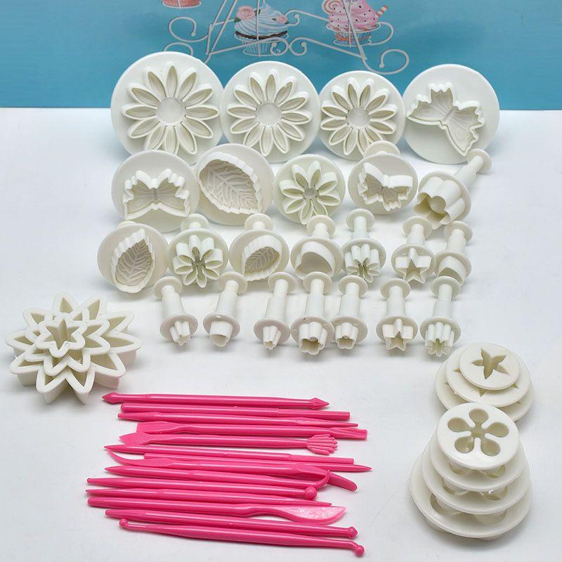 Umfassendes 47-teiliges Sugarcraft Kuchen Dekorieren Fondant Glasur Bäckerei Werkzeugset