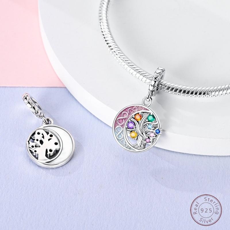 Copper Beaded Pendant Shiny Zircon Spring Cute Bow Original 3Mm Bracelet Women Fine Jewelry