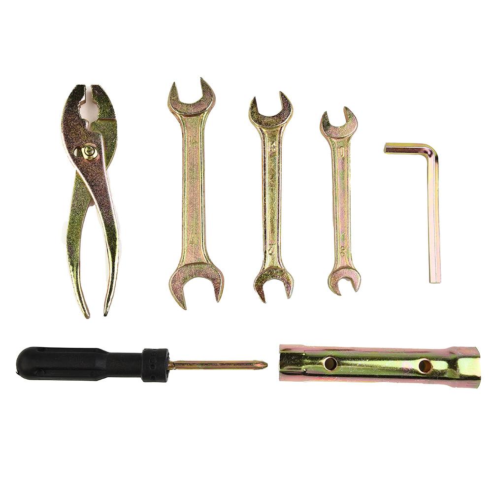 Practical Set With storage bag Spanner Accessories 7Pcs Aluminum Kit Socket Plier Repair Spark plug Tool Wrench