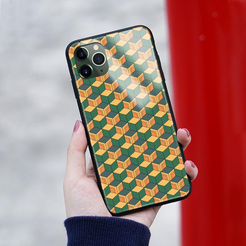 Giyu Tomioka Kimetsu no Yaiba silikonové sklo Kryt pouzdra na telefon pro iPhone SE 6 6s 7 8 Plus X XR XS 11 12 mini Pro max