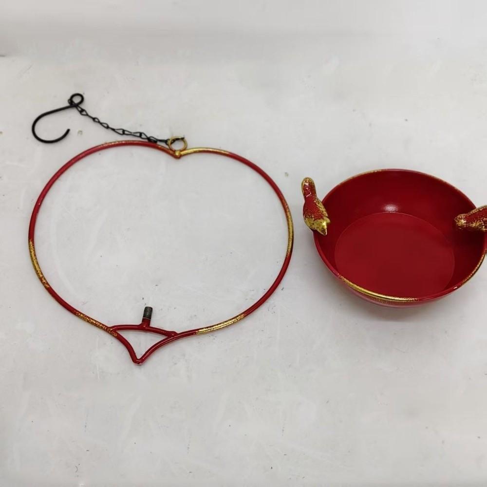 Heart Shape Hanging Bird Feeder Handcrafted Hummingbird Feeder Outdoor Bird Bath  Garden Decoration