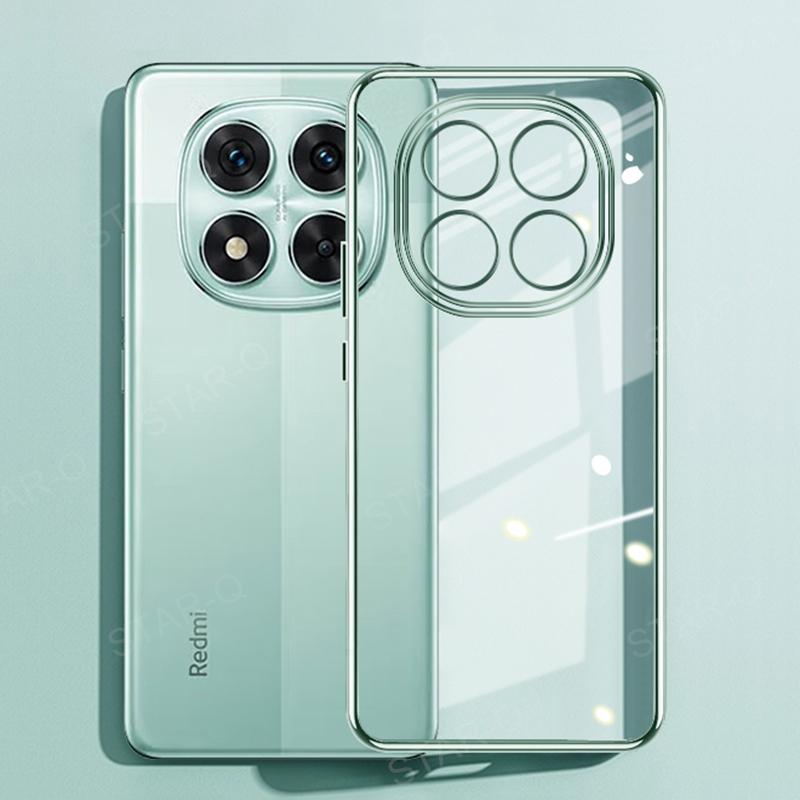 Note14 14pro  Plating Transparent Case For Xiaomi Redmi Note 14 Pro Plus 4g G Soft Silicone Clear Back Cover Note14pro