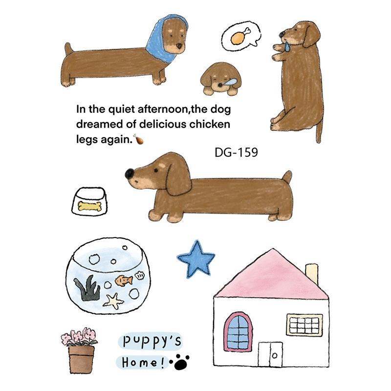 3D Jelly Korean Bear Clock Stickers - New INS Cute Glue Decals for Computer Phone Case DIY Decor
