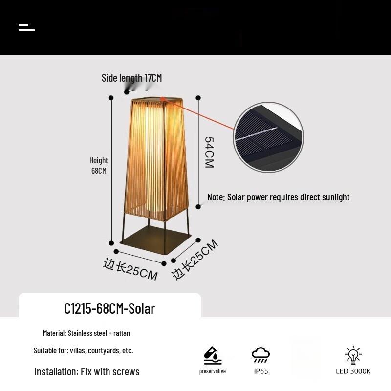 Xuanyong Outdoor Solar Garden Standing Lamp