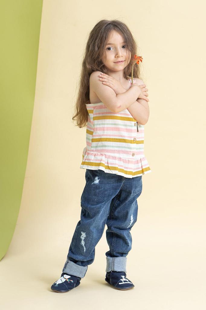 Buddy-Buddy Hyper Navy Blue Barefoot Smart Booties