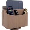 Supporto per Telefono e TV con Telecomando in Pelle a 360 Gradi Scatola Portaoggetti da Scrivania Porta Pennelli per Cosmetici Organizer per Trucco