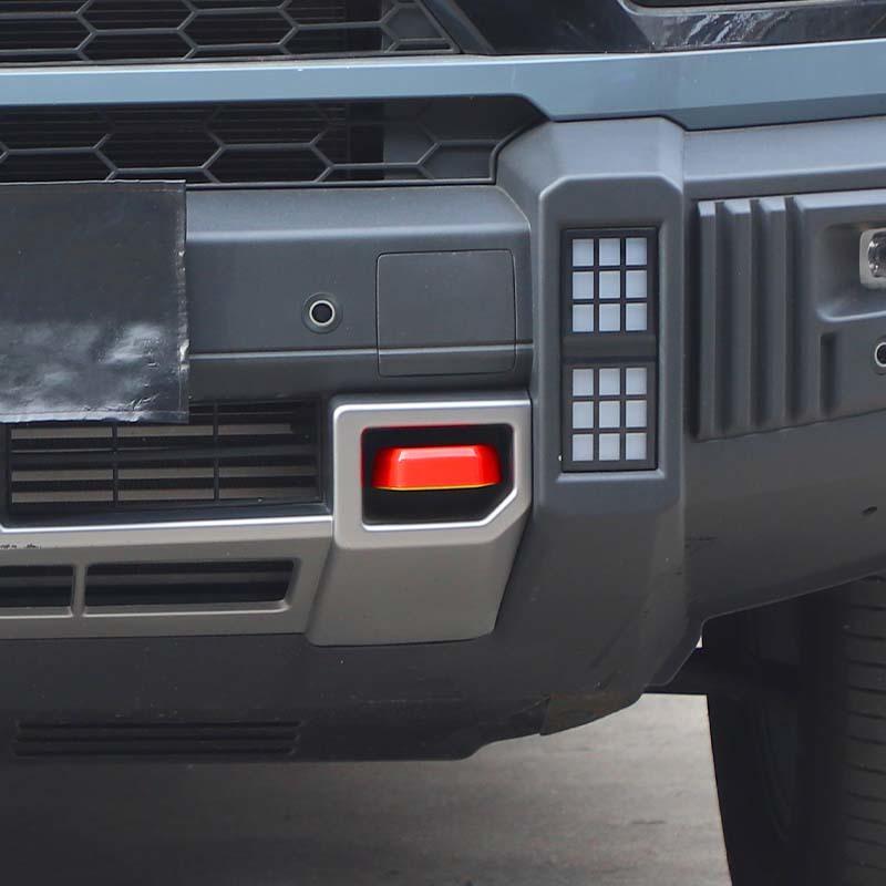 Car Front Bumper Trailer Hook Decoration Cover For Jetour Traveler 2023 Up For Jetour Shanhai T2 2024 Up  Exterior Accessories , ABS Plastic