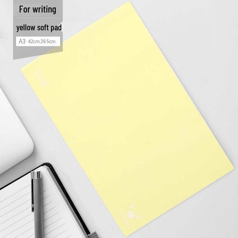 Colorful Soft Silicone Writing Pad for A4 & A3 - Ideal for Students and Exams