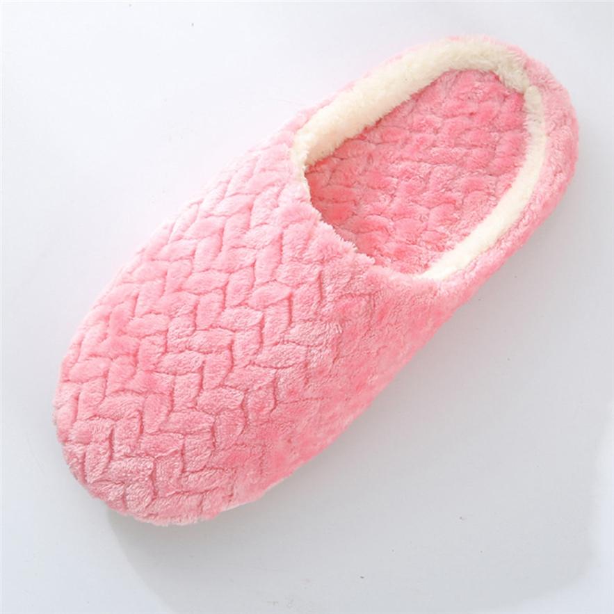 Unisex Winter Warm Slippers Indoor Floor Shoes Non-slip House Shoes