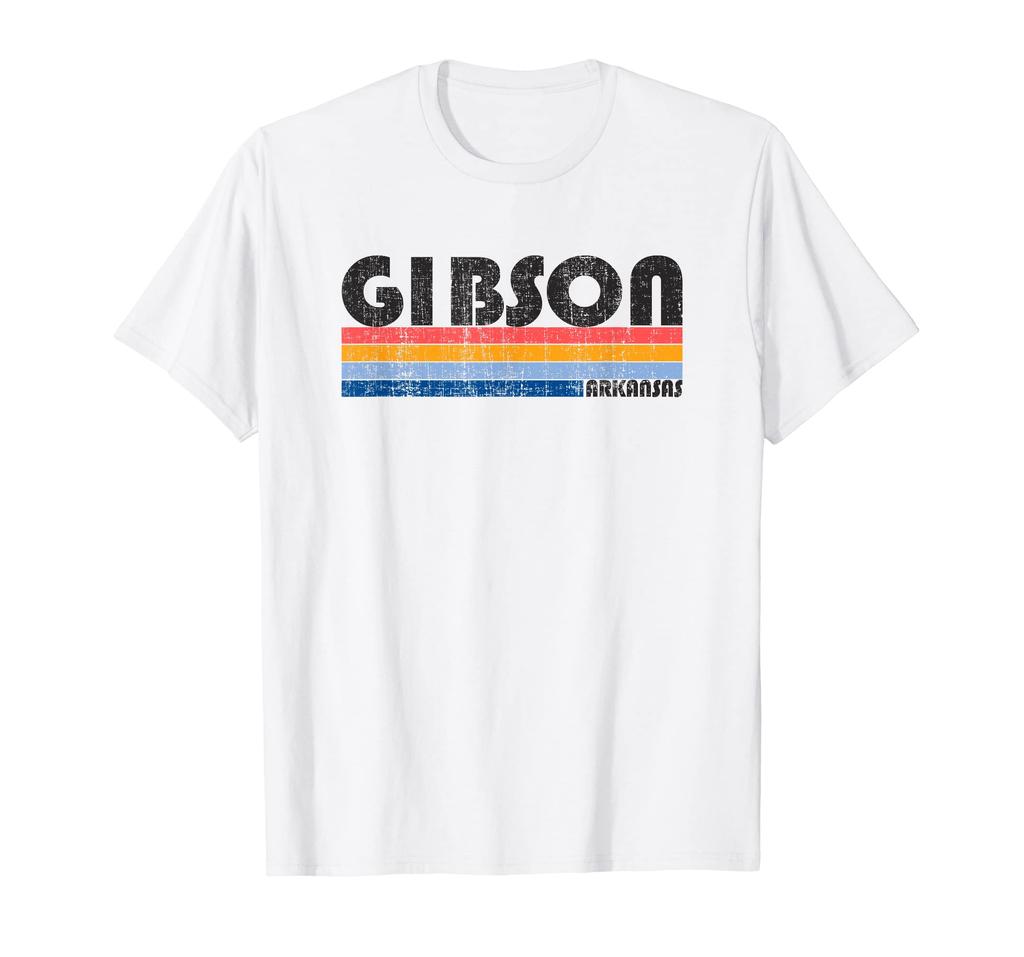 Show Off Your Hometown Pride with This Retro 70's 80's Gibson. T-shirt
