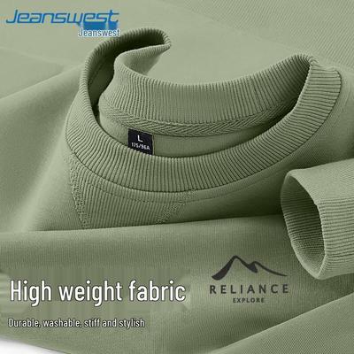 Jeanswest Men's Crew Neck Sweatshirt with Triangular Design